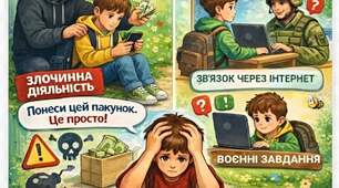 плакат про вербування дітей