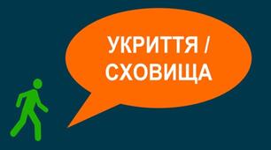 Види та місцезнаходження, укриттів та сховищ