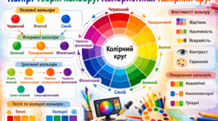 Колір. Теорія кольору. Колористика. Колірний круг