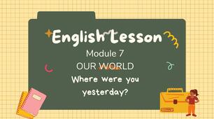 Smart Juniur 3 Module 3 Where were you yesterday? Our World