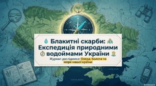 Водойми України (урок 2): озера, болота, моря, штучні водойми