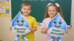 22 березня - Всесвітній день води. Об'ємна аплікація.