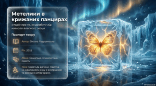 Презентація до  твору Оксани Радушинської «Метелики в крижаних панцирах»