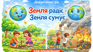 Дидактичної гри «Земля радіє — Земля сумує»