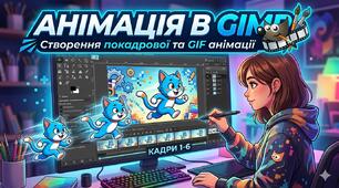 Практична робота з інформатики у 10 класі (вибірковий модуль "Графічний дизайн") на тему "Анімація в растровому графічному редакторі"