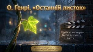 Особливості художньої мови новели О. Генрі «Останній листок». Розповідач у творі