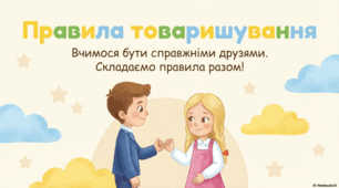 Презентація «Правила товаришування. Складання  правил товаришування.»,  5 урок до підручника Н.О.Будної ЯДС 1 клас 2 частина