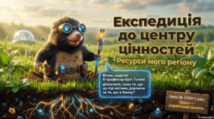 7 клас STEM Урок 28 Ресурси мого регіону: людські, природні, культурні, інші. Ґрунт - українське золото. "Експедиція до центру цінностей" Презентація+Шаблон для ДЗ Тема «Мільйони під ногами»