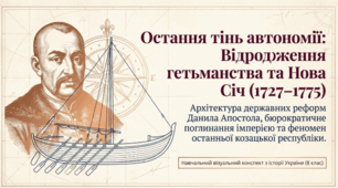 Презентація на тему: "Відродження гетьманства. Данило Апостол. Правління гетьманського уряду.Нова Січ."
