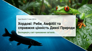 7 клас НУШ. Хордові, риби, амфібії та цінність дикої природи