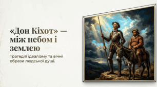 Мігель де Сервантес Сааведра. «Дон Кіхот». Конфлікт високих прагнень Дон Кіхота і буденної дійсності, неможливості реалізації ідеалів героя/ГР 1. Диспут.  «Чи потрібні сьогодні Дон Кіхоти?»