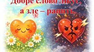 Презентація "Добре слово лікує, а зле - ранить"