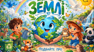 📚 Плакат до Дня Землі (20 березня/22 квітня Всесвітній день Землі)+бонус розмальовка