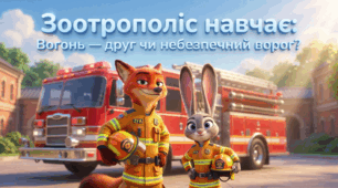 Пожежна безпека. Презентація "Зоотрополіс навчає: Вогонь - друг чи небезпечний ворог?"