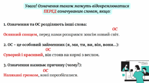 50 слайдів - 5 тем! Відокремлені члени речення: відокремлені означення, відокремлені прикладки, відокремлені додатки, відокремлені обставини. Уточнювальні члени речення