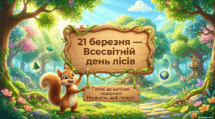 Матеріал " 21 березня -🌳 Всесвітній день лісів"