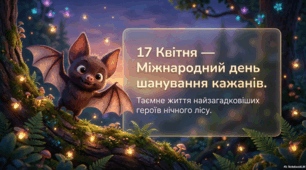 17 квітня - Міжнародний день шанування кажанів