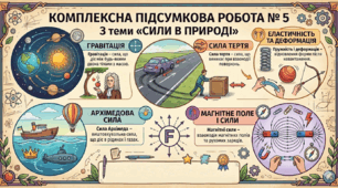 Комплексна підсумкова робота № 5 з теми «Сили в природі»
