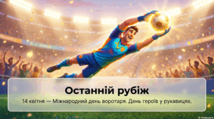 14 квітня - Міжнародний день воротаря