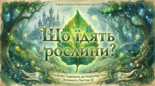 Урок: «Які органи у квіткових рослин. Інформаційно пошуковий  проєкт: "Що їдять рослини?" »