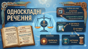 Презентація до уроку української мови у 8 класі НУШ за темою "Односкладні речення".