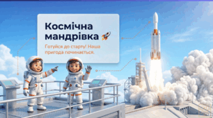 Сучасна презентація "Космічна мандрівка" для 1-4 кл до дня КОСМОНАВТИКИ . КОСМОС