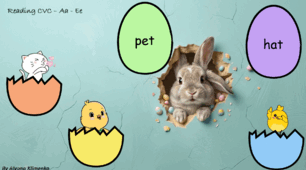 Easter phonics, Easter CVC_reading