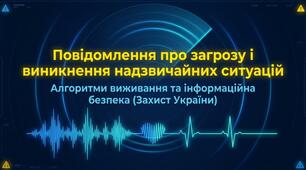 ЗУ-10 клас - ОЦЗ 2-3. Повідомлення про загрозу і виникнення надзвичайних ситуацій та інформування населення про наявну обстановку. Засоби індивідуального та колективного захисту. Застосування засобів індивідуального захисту.
