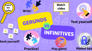 Інтерактивний методичний матеріал для вивчення та закріплення теми Gerund and Infinitive.