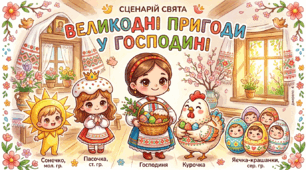 Сценарій "Великодні пригоди у господині"