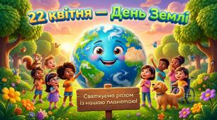 Яскрава інформаційна презентація до ДНЯ ЗЕМЛІ для 1- 4 (22 квітня) ПЛАКАТ в подарунок