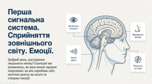 Перша сигнальна система. Сприйняття зовнішнього світу. Емоції. Стрес. 8 клас НУШ