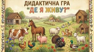 Дидактична гра Де я живу? - домашні тварини.