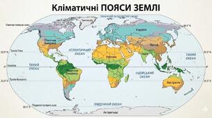 Філворд "Кліматичні пояси Землі"