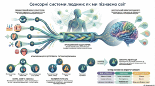  Характеристика сенсорних систем (аналізаторів). Рецептори та їхні типи.