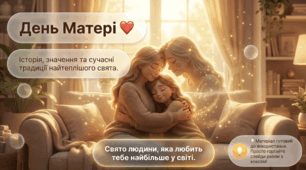 День матері: історія свята, традиції та ідеї для виховної години (НУШ, презентація 1–11 класи, готовий матеріал)