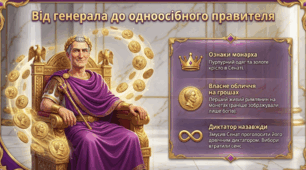 Диктатура Гая Юлія Цезаря: шлях до влади, реформи та падіння Римської республіки (презентація 6 клас НУШ)