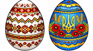 Розмальовки 1 "Пасхальні яйця"