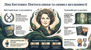 Ліна Костенко. Інфографіка.