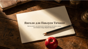 М. Павленко "Янголи для Павлуся Тичини" (презентація + робочий аркуш) 6 кл.