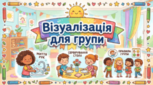 Наочність для дітей: правила групи, миття рук та сервірування стола