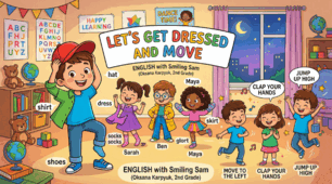 Відеосупровід до НМК "English with Smiling Sam 2" (О. Карпюк). Unit 8 "SEASONS AND CLOTHES"