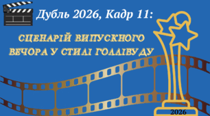 Дубль 20-26, Кадр 11: Сценарій випускного у стилі Голлівуду (зелена доріжка, кіноформат, зіркові оголошення)