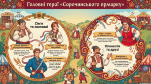 КОМІКС "Герої повісті М.Гоголя "Сорочинський ярмарок""