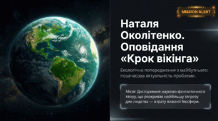 Наталя Околітенко. Оповідання «Крок вікінга». Коротко про письменницю. Позачасова актуальність екологічних проблем.