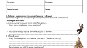 Робочий аркуш "Рюноске Акутагава «Павутинка»: філософський зміст та художні образи"