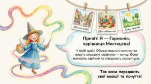 Образотворче мистецтво 1 клас Тема 1 "Здрастуй, школо!" Презентація до підручника О. Калініченко