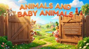 24. Animals and Baby Animals (Тварини та їхні дитинчата)