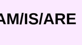Worksheet "AM/IS/ARE"