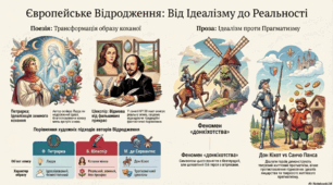 Підсумкова робота (ГР2). Епоха Відродження в Європі (Ф. Петрарка, В. Шекспір, М. де Сервантес)